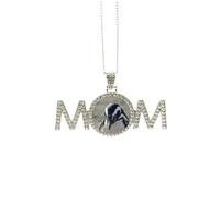 Collier avec image de pingouins mignons - Cadeau de fête des mères - Cadeau pour maman, grand-mère, M