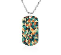 Collier avec image personnalisée, bijoux commémoratifs pour femmes et | Collier avec pendentif en acier inoxydable avec motif orange et blanc, texte photo personnalisé