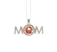 Collier avec inscription « I Love Thailand » - Cadeau de fête des mères pour maman, grand-mère, grand-mère, M