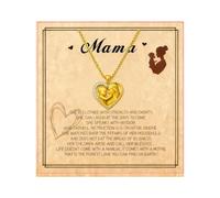 Collier avec inscription « Mommy To Be » - Bijou de grossesse plaqué or - Cadeau pour future maman - Accessoire de fête prénatale - Pour femme, fille, sœur, petite amie