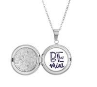 Collier avec médaillon avec citation « Be Mine » - Cadeau d'anniversaire