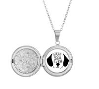 Collier avec médaillon avec citation « Best Dog Mom Ever » - Cadeau d'anniversaire