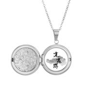 Collier avec médaillon chinois « Live Like Yourself In » - Cadeau d'anniversaire