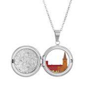 Collier avec médaillon Danish Koling National Landmark Building - Cadeau d'anniversaire