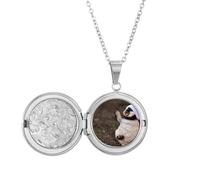 Collier avec médaillon en forme de pingouin de l'Antarctique - Cadeau d'anniversaire