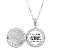 Collier avec médaillon « I Am The Most Beautiful Girl » - Cadeau d'anniversaire