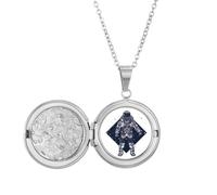 Collier avec médaillon motif astronaute, étoiles, univers artistique, cadeau, cadeau d'anniversaire