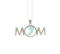 Collier avec motif poisson bleu pour protéger les animaux domestiques, cadeau de fête des mères pour maman, grand-mère, bijou d'anniversaire, M