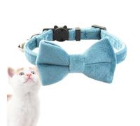 Collier avec nœud papillon élégant pour chiens avec nœud papillon et cloche, collier décoratif pour chats et chiens, voyages, photographie, maison, mariages et promenades