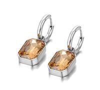 Collier avec pendentif carré géométrique brillant pour femme - Collier tendance pour un usage quotidien, adjustable, Zircone cubique