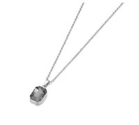 Collier avec pendentif carré géométrique brillant pour femme - Collier tendance pour un usage quotidien, adjustable, Zircone cubique