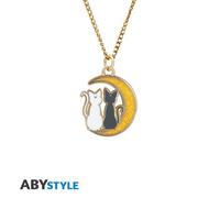 Collier avec pendentif "Chats sur la lune" X4 Sailor Moon