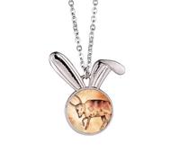 Collier avec pendentif constellation du zodiaque du zodiaque du mois d'avril