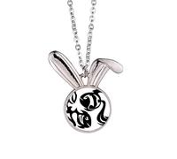 Collier avec pendentif constellation signe du zodiaque Poissons Lapin