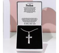 Collier avec pendentif croix pour homme - A mon fils - NOAH_MENCROSS