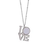 Collier avec pendentif cœur d'amour, pendentifs photo personnalisés | Collier avec pendentif en forme de lunette de transfert de chaleur, cadeau pour couple, bijoux tendance à transfert de
