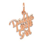 Collier avec pendentif Daddys Little Teen or rose 10 carats pour femme