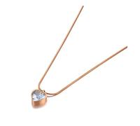 Collier avec pendentif d'amour, bijoux de mariage, collier tendance pour femme à porter au quotidien, adjustable, Zircone cubique