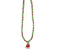 Collier avec pendentif de Noël de dessin animé - Chaîne de cou élégante - Chaîne de clavicule de vacances - Bijoux colorés - Accessoire de mode unique pour femmes et enfants, taille unique, Comme