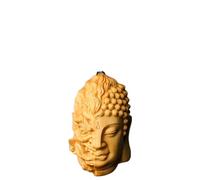 Collier avec pendentif en bois sculpté à la main en forme de démon Bouddha 5,8 x 3,4 cm (002), 5,8 x 1,35 pouces, bois, sans pierre précieuse, 2.3 Inches X 1.35 Inches, Bois, Sans type de pierre