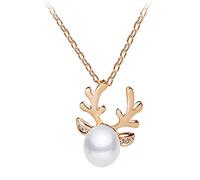 Collier avec pendentif en corne collier en cristal avec cornes d'or Collier avec pendentif pour bijoux