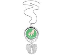 Collier avec pendentif en forme d'ailes d'ange avec inscription « No Way Out », M
