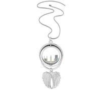 Collier avec pendentif en forme d'ailes d'ange et de ville du Canada