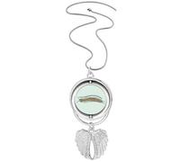 Collier avec pendentif en forme d'ailes d'ange et numéro de jambe mille-pattes, M