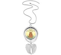 Collier avec pendentif en forme d'ailes d'ange pour la marmotte des États-Unis et du Canada