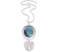 Collier avec pendentif en forme d'ailes d'ange représentant une jolie fille Ellie Yao