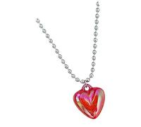 Collier avec pendentif en forme de bulle d'amour en titane avec extension de chaîne, accessoire de mode, accessoire de clavicule pour elle, chaîne de cou réglable, One Size, Comme décrit, Comme décrit