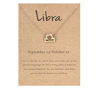 Collier avec pendentif en forme de constellation avec 12 signes du zodiaque pour femme - 12 colliers astrologiques, Small