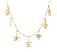 Collier avec pendentif en forme de coquillage doré 14 carats pour femme, Or, Pas de gemme