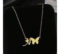 Collier avec pendentif en forme de couronne et initiale en cuivre, idéal pour les adolescents, idéal pour un anniversaire, un mariage ou un usage quotidien. A,B,C,D,E,F,G,H,I,J,K,L,M,N,O,P,Q,R,S,T,U,V