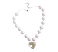 Collier avec pendentif en forme de cœur à la mode pour la femme moderne à la recherche d'élégance et de styles élégants, taille unique, Comme décrit, Comme décrit.