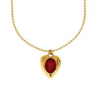 Collier avec pendentif en forme de cœur couleurs vives, fait à la main, techniques d ' huile goutte à goutte, chaîne en acier inoxydable pour peaux sensibles, bijoux tendance en acier inoxydable