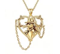 Collier avec pendentif en forme de cœur en alliage avec d ' oiseau et chaîne à pampilles drapée pour usage quotidien, collier avec pendentif en forme de cœur, chaîne à pampilles, bijoux gothiques,