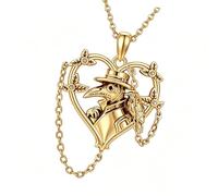 Collier avec pendentif en forme de cœur en alliage avec d ' oiseau et chaîne à pampilles drapée pour usage quotidien, collier avec pendentif en forme de cœur, chaîne à pampilles, bijoux gothiques,