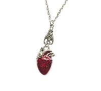Collier avec pendentif en forme de cœur en alliage pratique pour exprimer l'amour éternel et le mystère dans des styles élégants