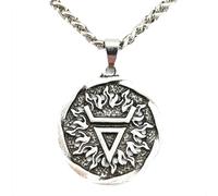 Collier avec pendentif en forme de dieu slave, symbole véles, amulettes et talismans