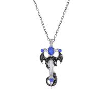 Collier avec pendentif en forme de dragon - Accessoire de bijoux en métal de style punk, ornement tendance | Collier inspiré de la fantaisie audacieuse - Choix de cadeau pour hommes et garçons