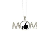 Collier avec pendentif en forme de geste de louange, cadeau de fête des mères pour maman, grand-mère, bijou d'anniversaire, M