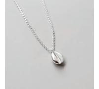 Collier avec Pendentif en Forme de Grain de café en Argent 925