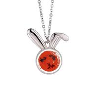 Collier avec pendentif en forme de lapin avec poisson rouge du Japon
