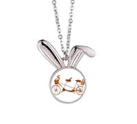 Collier avec pendentif en forme de lapin de la culture britannique à trois places