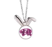 Collier avec pendentif en forme de lapin du zodiaque du Nouvel An du cochon en Chine