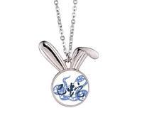 Collier avec pendentif en forme de lapin du zodiaque du Nouvel An du serpent en Chine