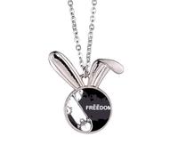 Collier avec pendentif en forme de lapin, hip-hop Freedom Skateboard Monster