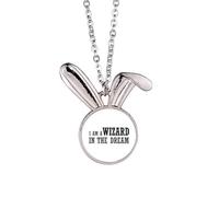 Collier avec pendentif en forme de lapin I Am A Wizard In The Dream