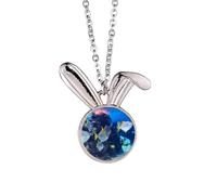Collier avec pendentif en forme de lapin, image de la nature, poisson océan, science